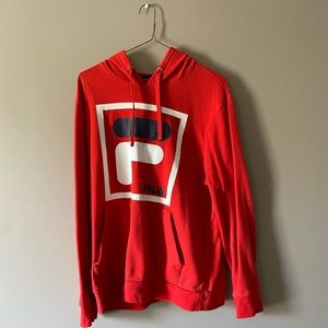 Red Fila Hoodie